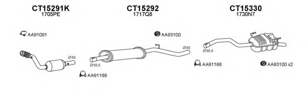 VENEPORTE 150587 Exhaust System